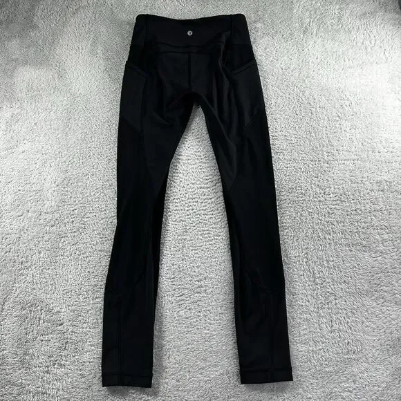 Lululemon Leggings‎ Womens 6 Black All The Right Places High-Rise Crop Training